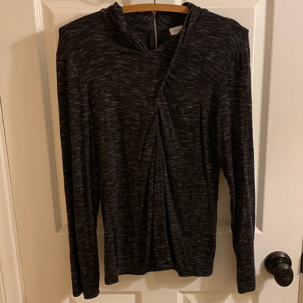 Calvin Klein Long Sleeve Top with Zipper